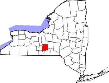 787px-Map of New York highlighting Tompkins County.svg