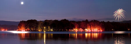 Lamoka lake flare night