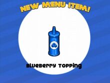 Unlocking blueberry topping