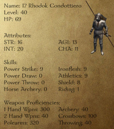 I7 Rhodok Condottiero