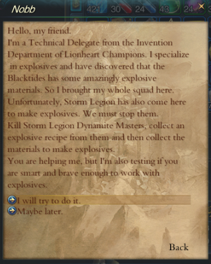 QuestFanofExplosivesStartQuestNobb