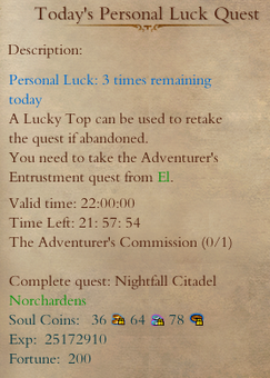 QuestTodaysPersonalLuckQuestLogDescription