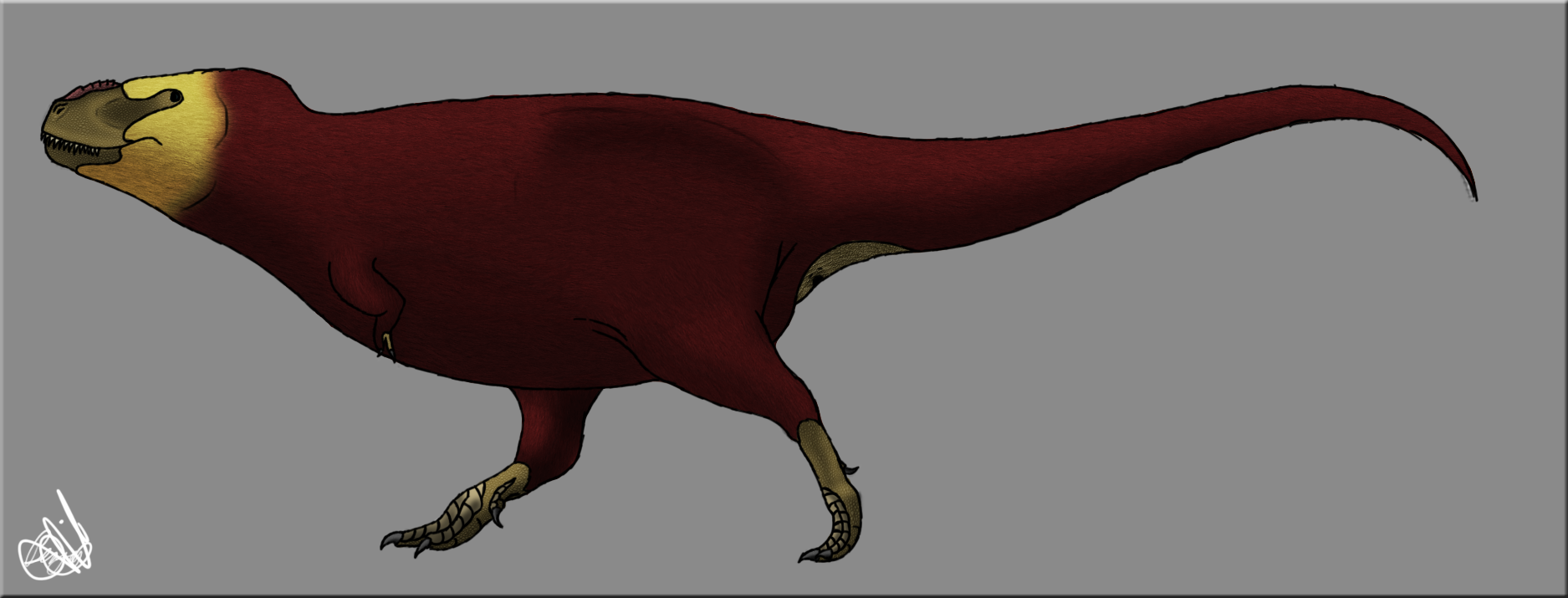 allosaurus with feathers