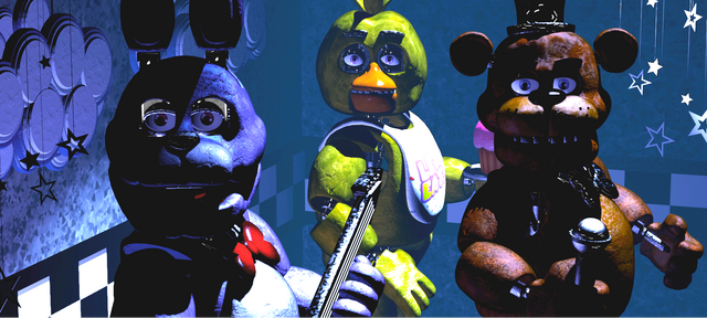 Archivo:FNaF - Show Stage (Todos2 - Iluminado).png