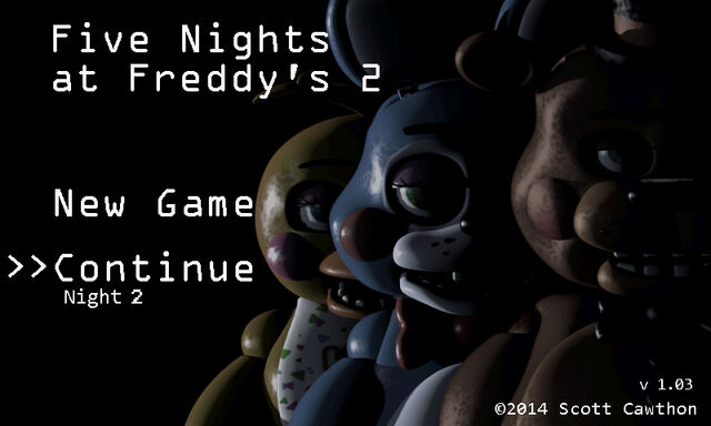 Archivo:FNaF 2 (Móvil) - Menú (Noche 2).jpg
