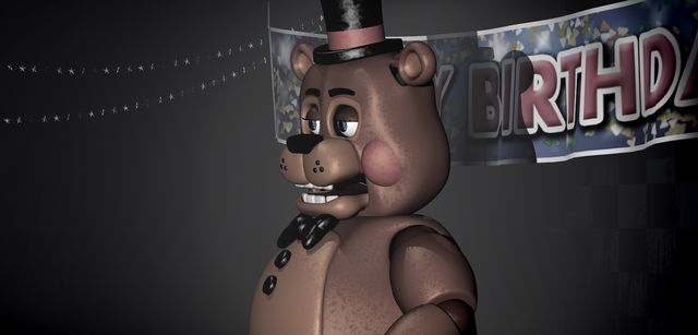 Archivo:FNaF2 - Show Stage (Sólo está Toy Freddy).png