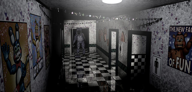 Archivo:FNaF 2 - Main Hall (Bonnie).jpg