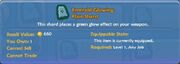 Emerald Glowing Flair Shard item