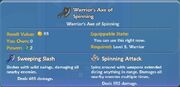 Warrior’s Axe of Spinning item