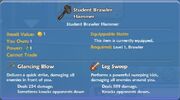 Student Brawler Hammer item