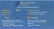 Wizard's Jewel Wand of Firestorm item