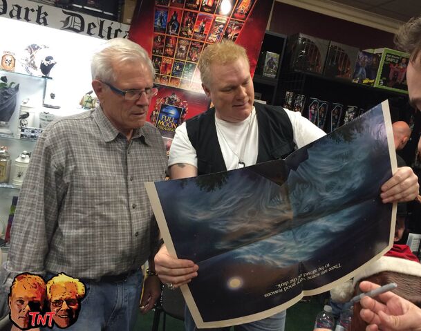 File:Tom Holland and Tim Sullivan at Dark Delicacies, December 2014.jpg