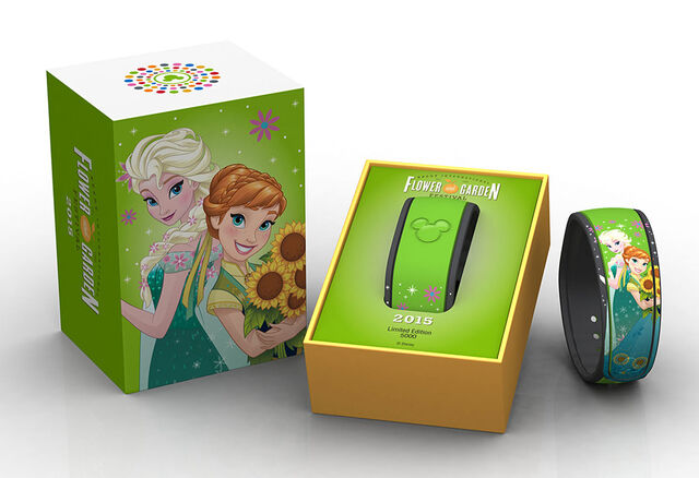 Archivo:2015 Disney Epcot Flower & Garden Festival Elsa & Anna Magic Band.jpg
