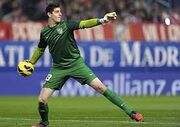 Courtois con el atlético de madrid