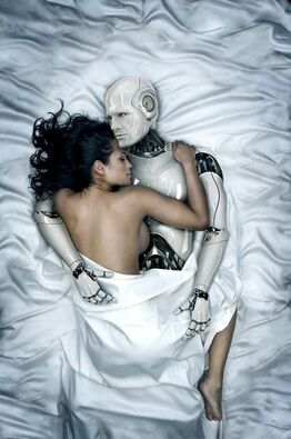 Robot and Woman