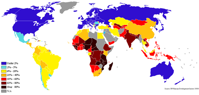 File:Percentage population living on less than $2 per day 2009.png