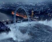 Massive wave hitting london