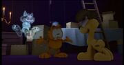 Ghost Cat with Garfield And Odie