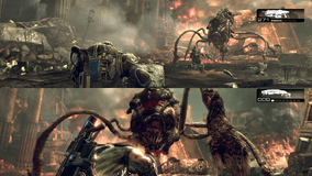 Gears of War 2 Campaña Cooperativa Pantalla Dividida.png