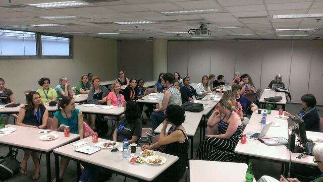 File:Wikiwomen's luncheon at Wikimania 2013.jpg