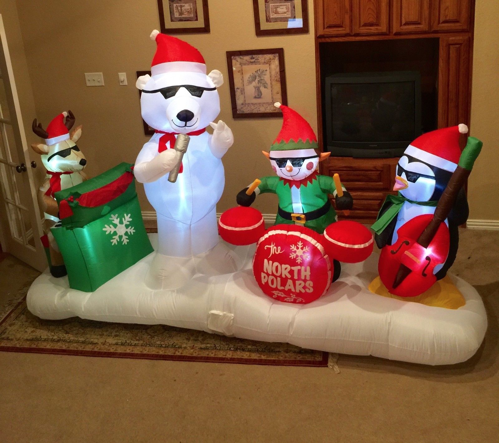 Image Gemmy Prototype Christmas North Polars Band Inflatable Airblown