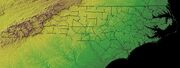 North carolina topographic