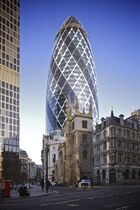 30 St Mary Axe from Leadenhall Street