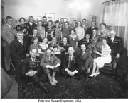Sigrid Katarina Sundin (1897-1986) and Ruby Margaret Olson (1924-2011) with extended family