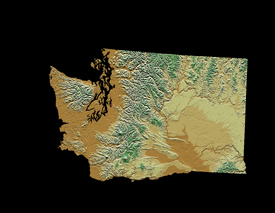 Digital-elevation-map-washington