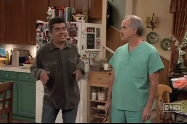 File:Ep 6x14 - George mocking Vic.png