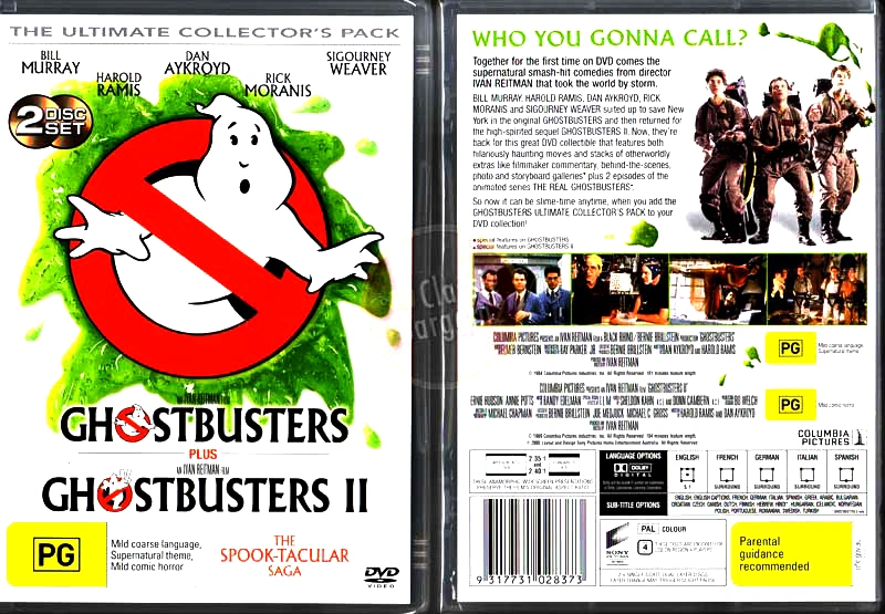 Ghostbusters and Ghostbusters II Ultimate Collector's Pack