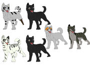 Hakuro and kurotora s pups by superbart12345-d4vwwwp