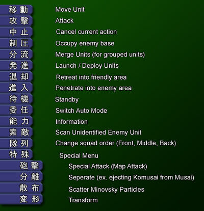 Commands
