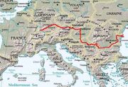 Map danube