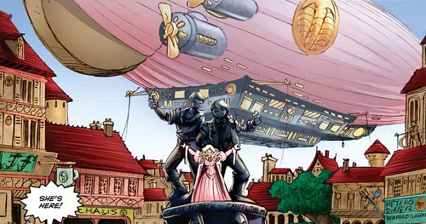 Pink-airship