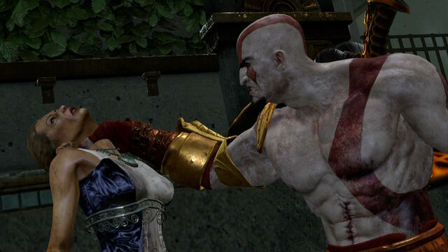 Archivo:Hera siendo asesinada por Kratos.jpg