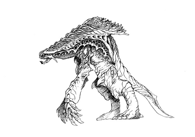 File:Concept Art - Godzilla 2000 Millennium - Orga 100.png