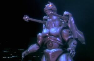 Super MechaGodzilla walking