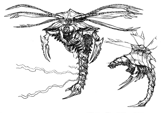 File:Concept Art - Godzilla vs. Megaguirus - Megaguirus 9.png