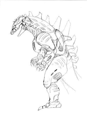 File:Concept Art - Godzilla Against MechaGodzilla - Kiryu 44.png