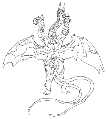Image - Concept Art - Godzilla Final Wars - Keizer Ghidorah 2.png