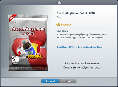 Özel iyileştirme 20