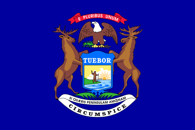 File:Flag of Michigan.png