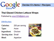 Modified recipe screenshot