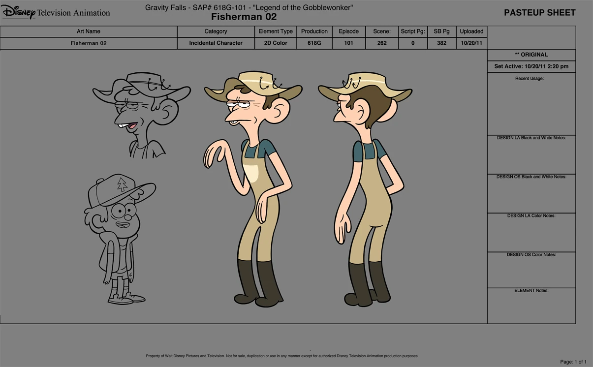 Gravity Falls Characters Design Boompole