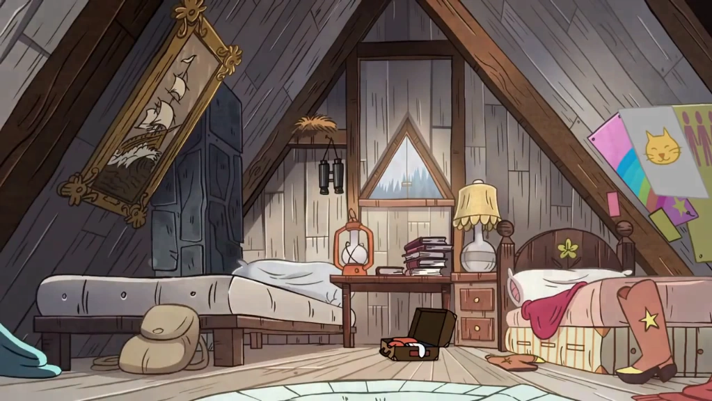 Imagen El cuarto de Dipper y MAbel S1E20.png Gravity Falls Wiki FANDOM powered by Wikia