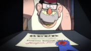 S1e19 Stan placing the deed
