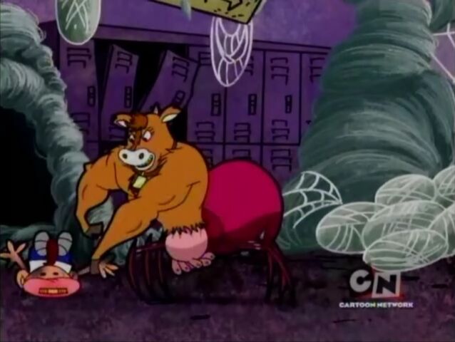 File:Arachnotaur beating up Billy.jpg