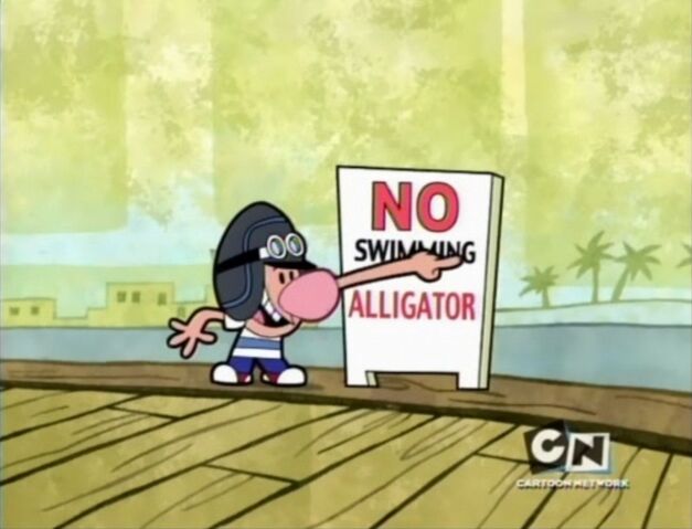 File:Billy reading the NO SWIMMING sign in Hog Wild.jpg