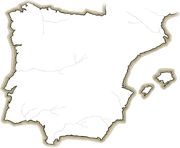 Map spain outline